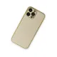 Apple iPhone 13 Pro Kılıf Coco Deri Silikon Kapak - Gold