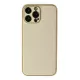 Apple iPhone 13 Pro Kılıf Coco Deri Silikon Kapak - Gold