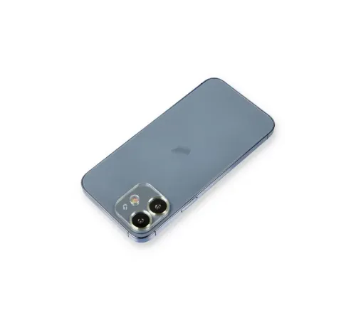 Apple iPhone 12 Metal Kamera Lens Koruma Cam - Açık Yeşil