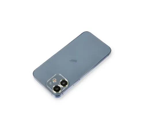 Apple iPhone 12 Metal Kamera Lens Koruma Cam - Açık Yeşil