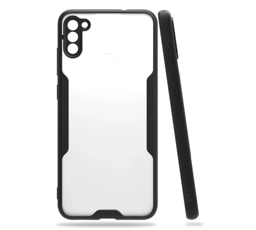 Samsung Galaxy A11 Kılıf Platin Silikon - Siyah