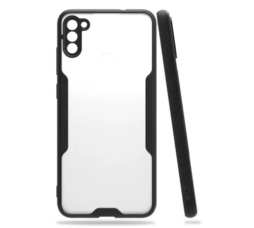 Samsung Galaxy A11 Kılıf Platin Silikon - Siyah
