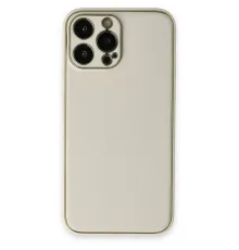 Apple iPhone 13 Pro Kılıf Coco Deri Silikon Kapak - Beyaz