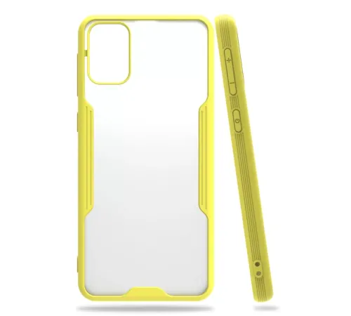 Samsung Galaxy M31 Kılıf Platin Silikon - Sarı