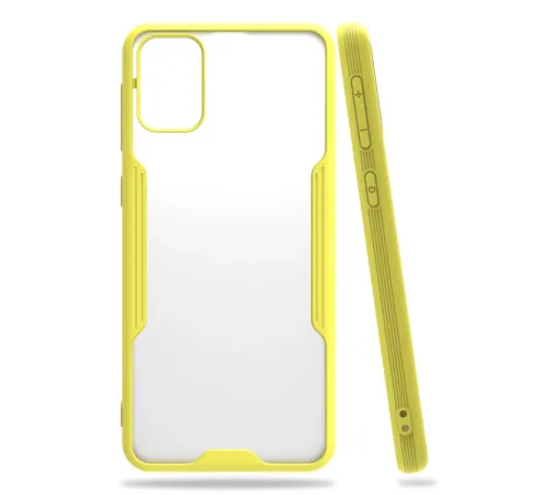 Samsung Galaxy M31 Kılıf Platin Silikon - Sarı