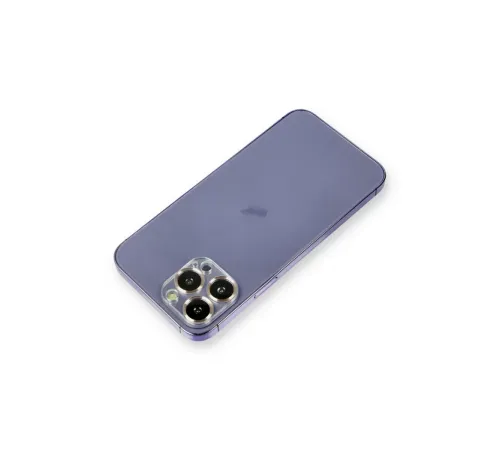 Apple iPhone 12 Pro Metal Kamera Lens Koruma Cam - Gold