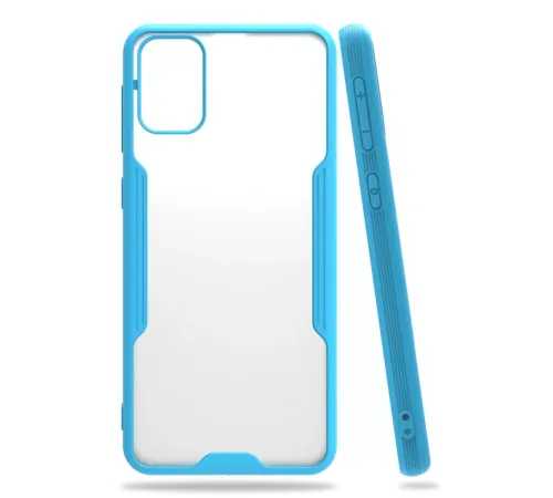 Samsung Galaxy M31 Kılıf Platin Silikon - Mavi