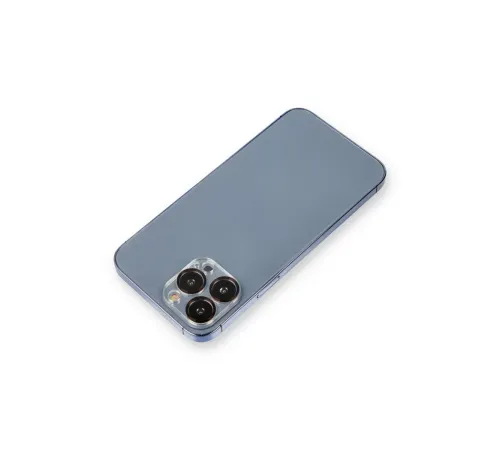 Apple iPhone 12 Pro Max Metal Kamera Lens Koruma Cam - Siyah