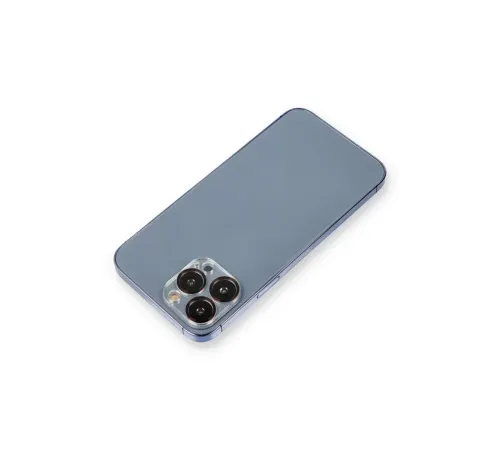 Apple iPhone 12 Pro Max Metal Kamera Lens Koruma Cam - Siyah