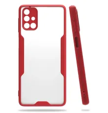 Samsung Galaxy M31S Kılıf Platin Silikon - Kırmızı