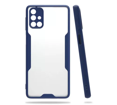 Samsung Galaxy M31S Kılıf Platin Silikon - Lacivert