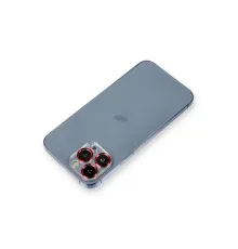 Apple iPhone 12 Pro Max Metal Kamera Lens Koruma Cam - Kırmızı