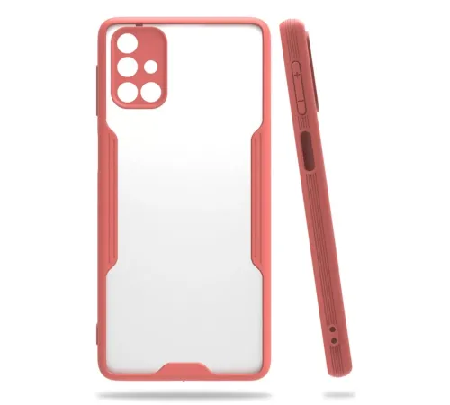 Samsung Galaxy M31S Kılıf Platin Silikon - Pembe