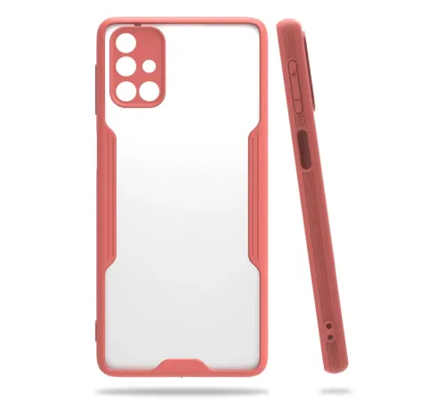 Samsung Galaxy M31S Kılıf Platin Silikon - Pembe