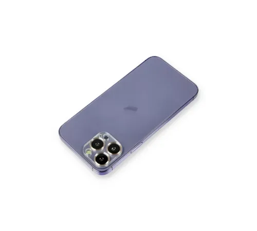 Apple iPhone 12 Pro Max Metal Kamera Lens Koruma Cam - Gold
