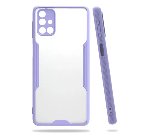 Samsung Galaxy M31S Kılıf Platin Silikon - Lila
