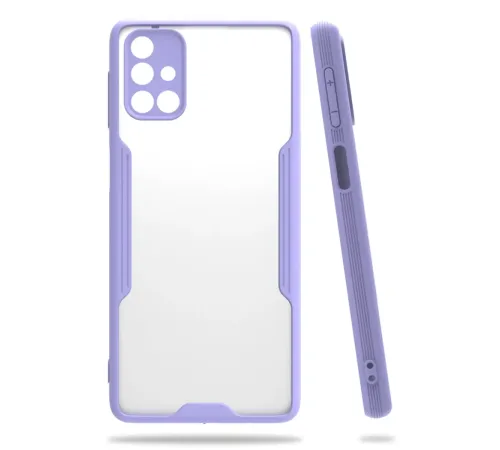 Samsung Galaxy M31S Kılıf Platin Silikon - Lila