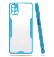 Samsung Galaxy M51 Kılıf Platin Silikon - Mavi