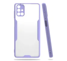 Samsung Galaxy M51 Kılıf Platin Silikon - Lila