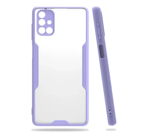 Samsung Galaxy M51 Kılıf Platin Silikon - Lila