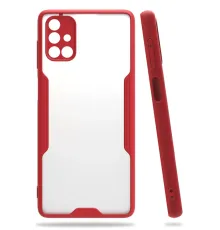 Samsung Galaxy M51 Kılıf Platin Silikon - Kırmızı