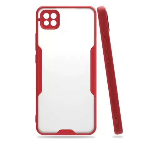 Xiaomi Redmi 9C Kılıf Platin Silikon - Kırmızı