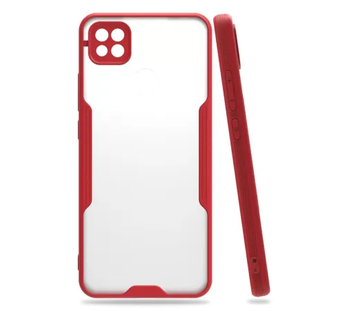 Xiaomi Redmi 9C Kılıf Platin Silikon - Kırmızı
