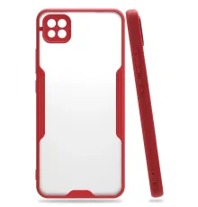 Xiaomi Redmi 9C Kılıf Platin Silikon - Kırmızı