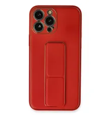 Apple iPhone 13 Pro Kılıf Coco Deri Standlı Kapak - Kırmızı