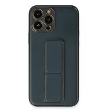 Apple iPhone 13 Pro Kılıf Coco Deri Standlı Kapak - Mavi