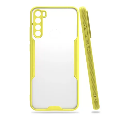 Xiaomi Redmi Note 8 Kılıf Platin Silikon - Sarı