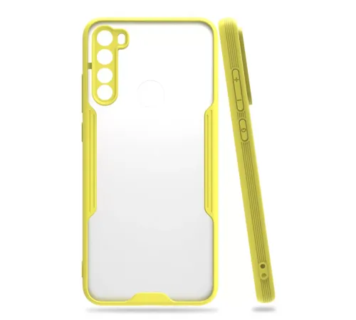 Xiaomi Redmi Note 8 Kılıf Platin Silikon - Sarı