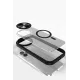 Apple iPhone 11 Kılıf Teleskop Lens Magsafe Silikon Kapak - Siyah