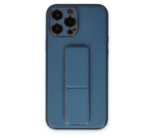 Apple iPhone 13 Pro Kılıf Coco Deri Standlı Kapak - Açık Mavi