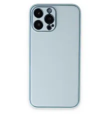 Apple iPhone 14 Pro Kılıf Coco Deri Silikon Kapak - Sky Blue
