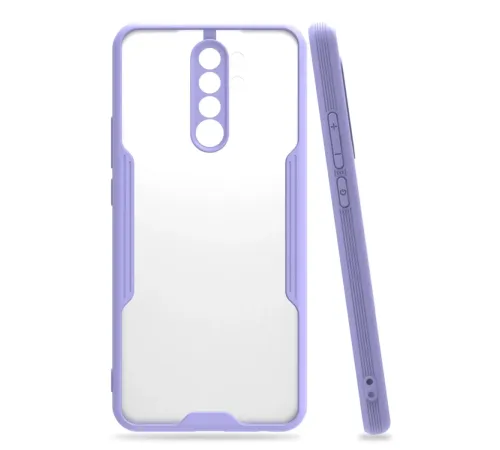 Xiaomi Redmi Note 8 Pro Kılıf Platin Silikon - Lila