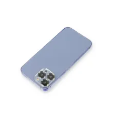 Apple iPhone 13 Pro Max Metal Kamera Lens Koruma Cam - Koyu Yeşil