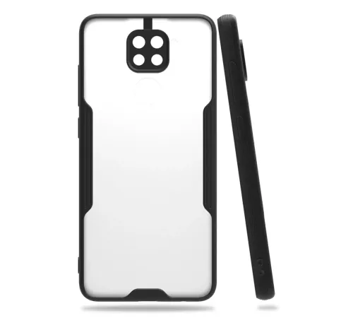 Xiaomi Redmi Note 9 Kılıf Platin Silikon - Siyah