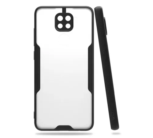 Xiaomi Redmi Note 9 Kılıf Platin Silikon - Siyah