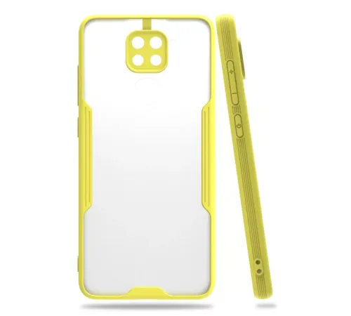 Xiaomi Redmi Note 9 Kılıf Platin Silikon - Sarı