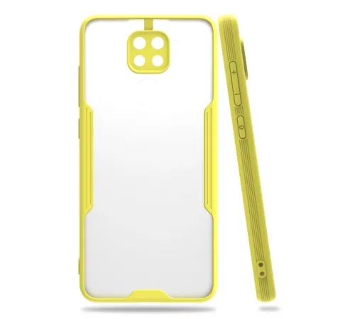 Xiaomi Redmi Note 9 Kılıf Platin Silikon - Sarı