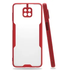 Xiaomi Redmi Note 9S Kılıf Platin Silikon - Kırmızı