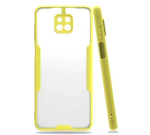Xiaomi Redmi Note 9S Kılıf Platin Silikon - Sarı