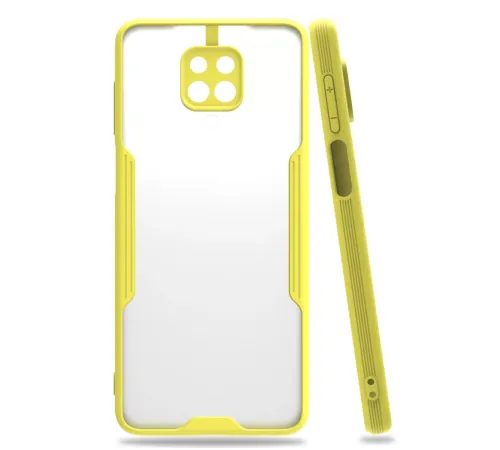 Xiaomi Redmi Note 9S Kılıf Platin Silikon - Sarı