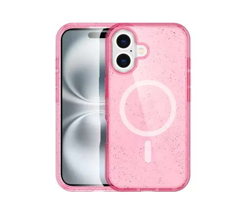 Apple iPhone 16 Star Magsafe Kapak - Pembe