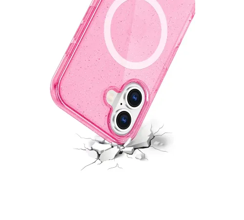 Apple iPhone 16 Star Magsafe Kapak - Pembe