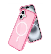 Apple iPhone 16 Star Magsafe Kapak - Pembe