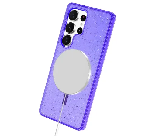 Samsung Galaxy S25 Ultra Star Magsafe Kapak - Mor