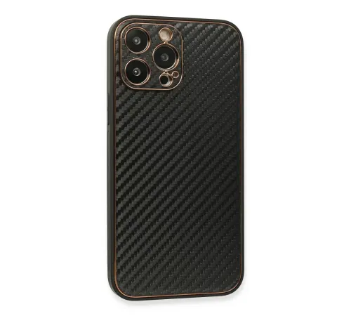 Apple iPhone 13 Pro Kılıf Coco Karbon Silikon - Siyah