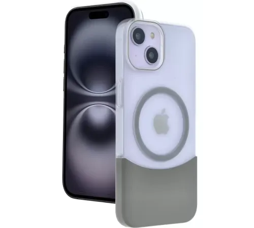 iPhone 14 Velar Magsafe Kapak - Natural Grey